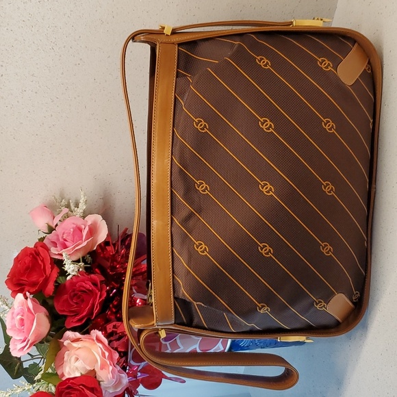 RARE GUCCI Canvas-Leather crossbody bag - Picture 1 of 11